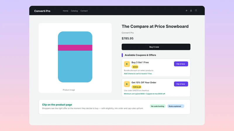Converti : Coupons, Offers