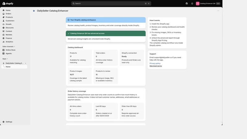 DailySeller Catalog Enhancer