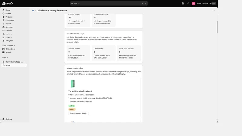 DailySeller Catalog Enhancer