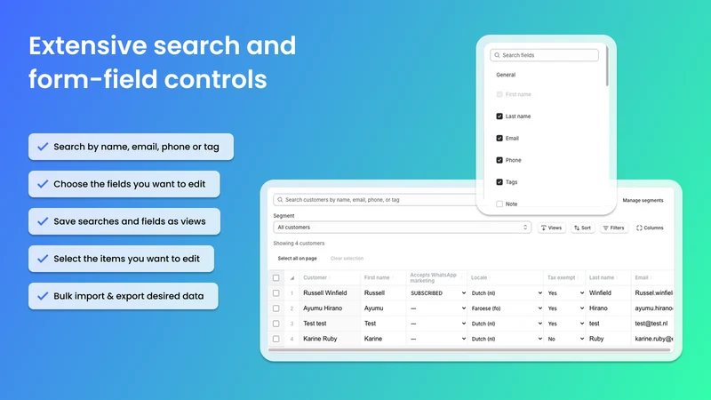 OO ‑ Bulk Customer Data Editor