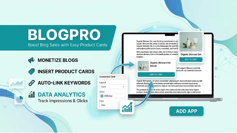 BlogPro: Shoppable Blog