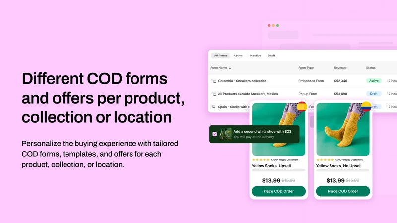 Better COD Form & Upsells