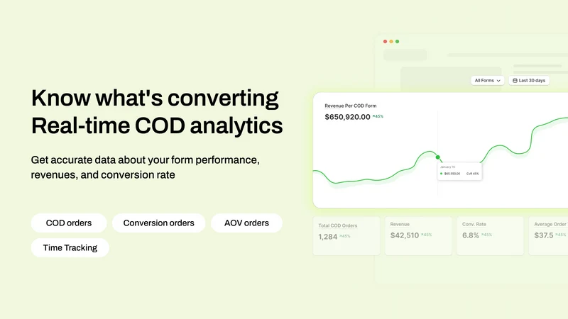 Better COD Form & Upsells