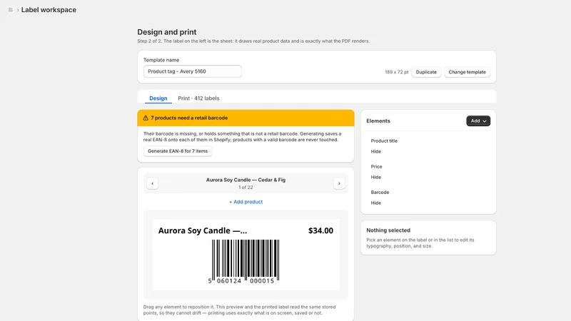 Barline: Barcode Labels