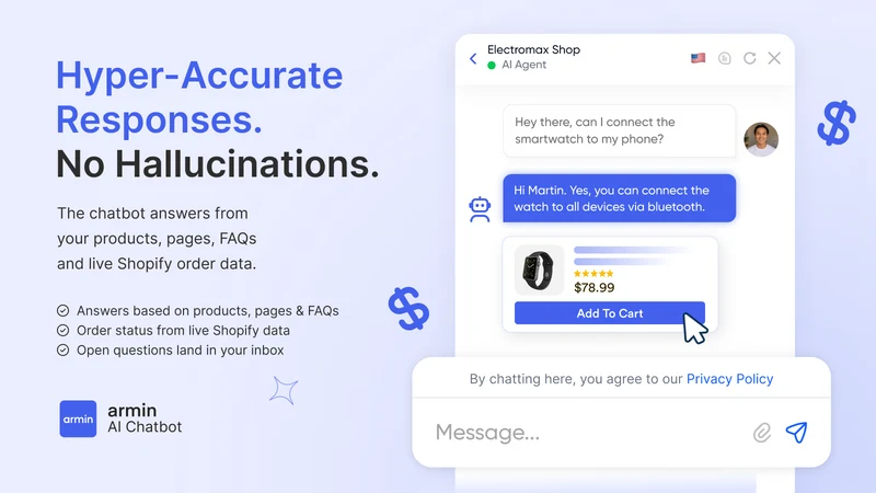 armincx AI Chatbot Sales Agent