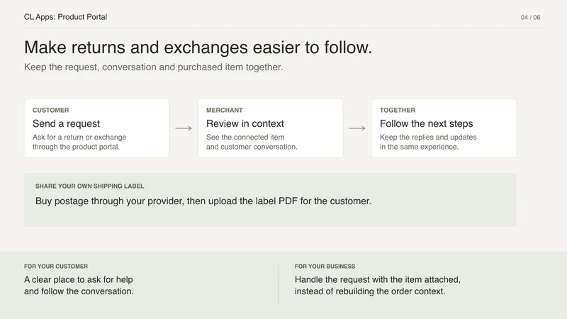 CL Apps: Product Portal
