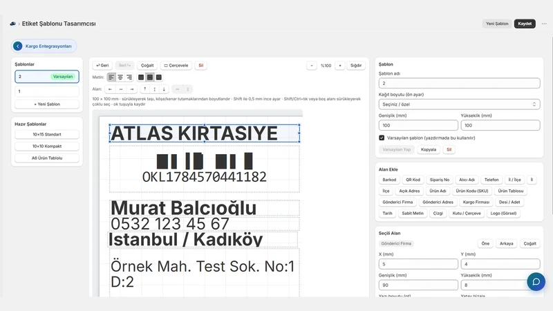 Castavor: Kargo Entegrasyonu