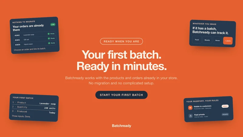 Batchready Production Tracker