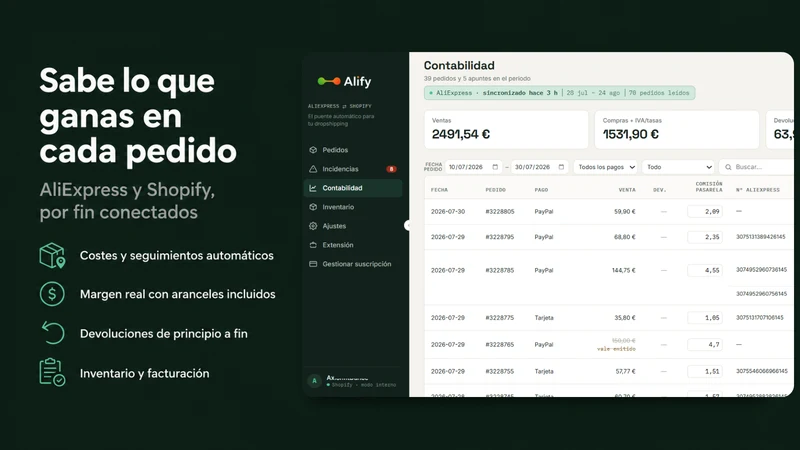 Alify Aliexpress Order Manager
