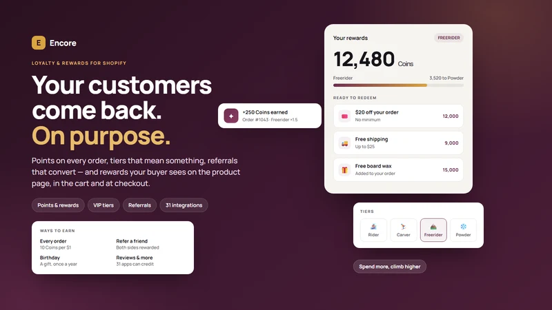 Encore: Loyalty Program