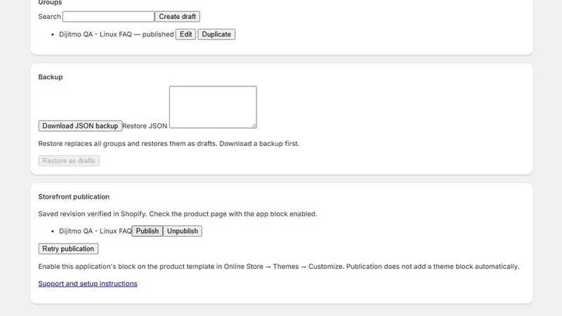 Dijitmo FAQ and Tabs