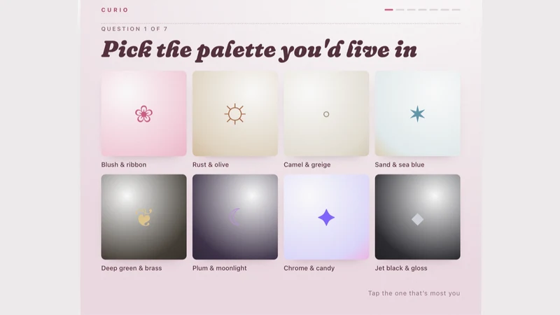 Curio — Aesthetic Quiz