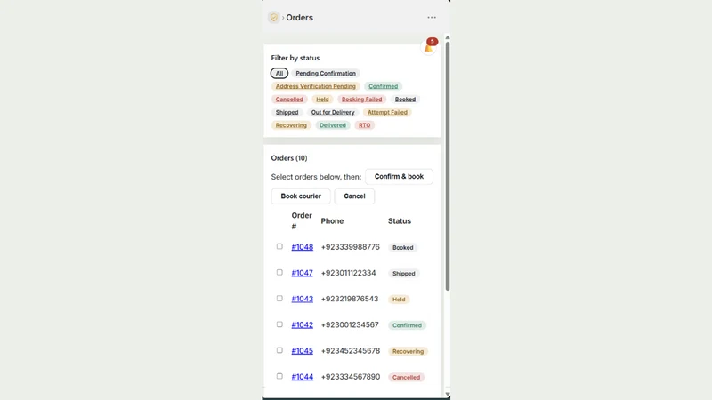 Veriorders