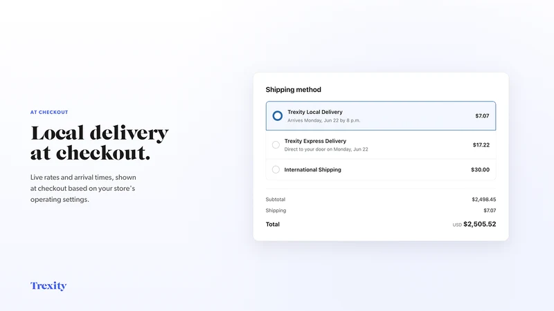 Trexity Local Delivery