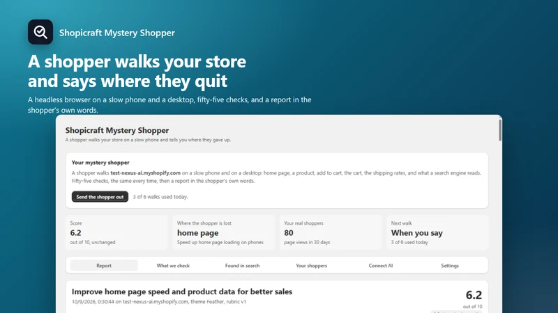 Shopicraft Mystery Shopper