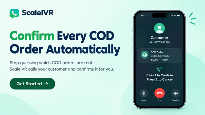 ScalewizIVR: Verify COD Orders