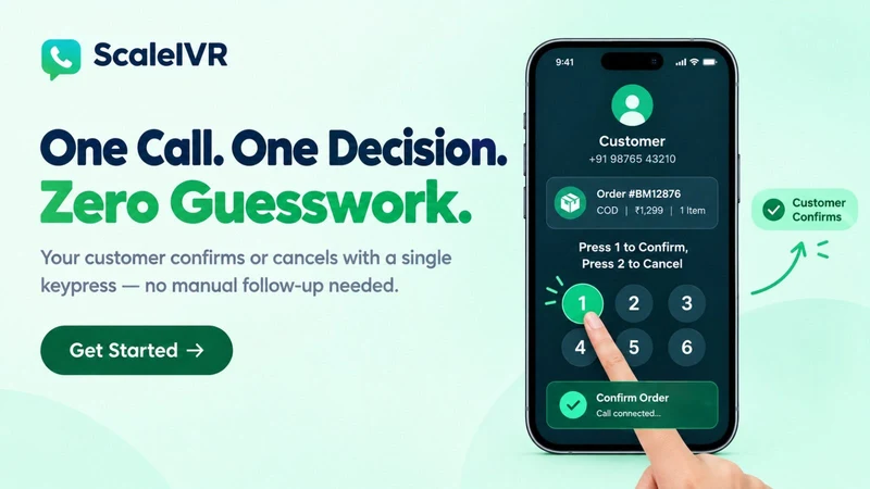 ScalewizIVR: Verify COD Orders