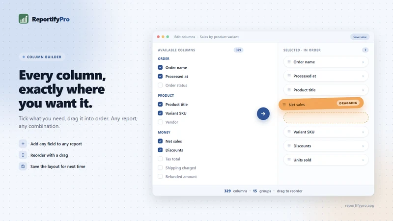 ReportifyPro: Reports & Export