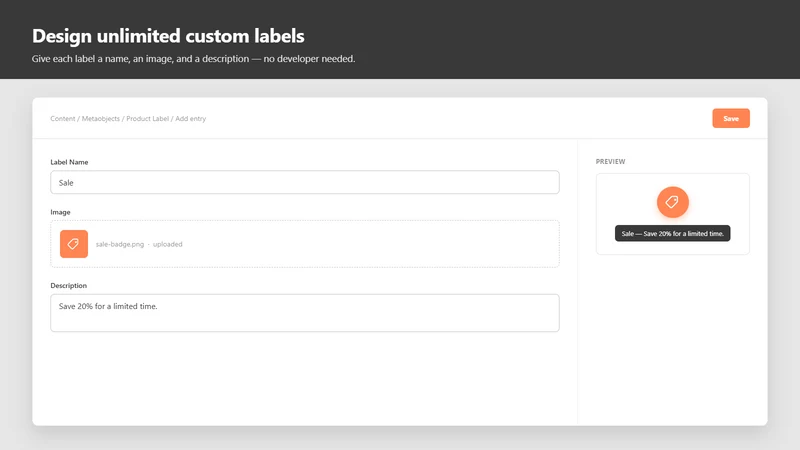 Simple Product Labels