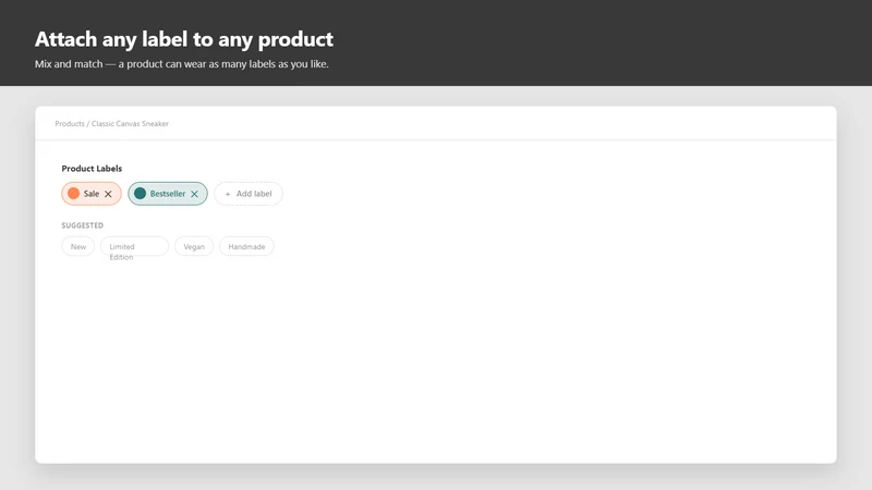 Simple Product Labels