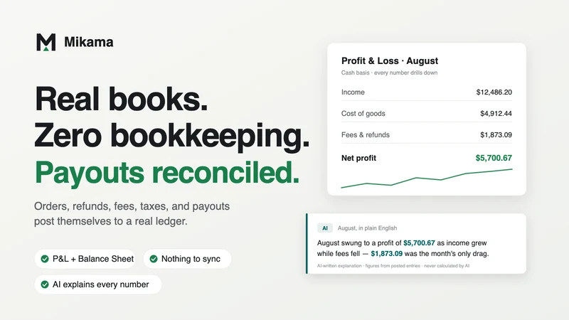 Mikama Embedded Accounting