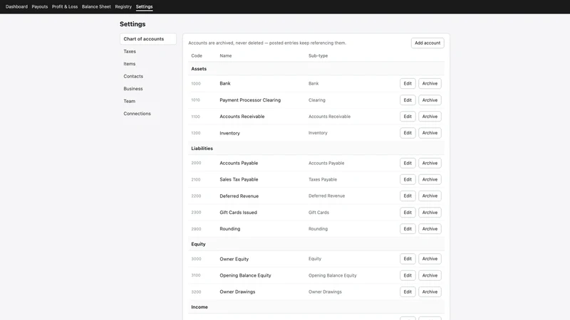 Mikama Embedded Accounting