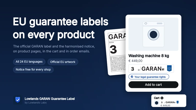 Lowlands GARAN Guarantee Label