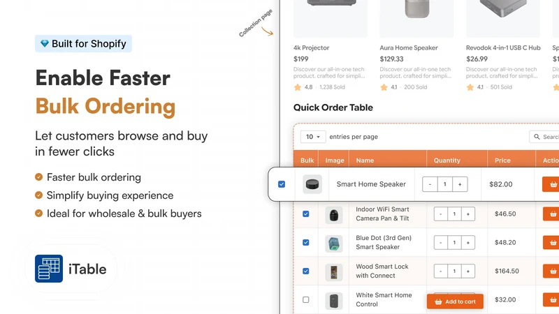 iTable Compare & Pricing Table