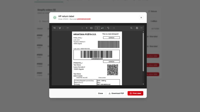 HP Generate Labels