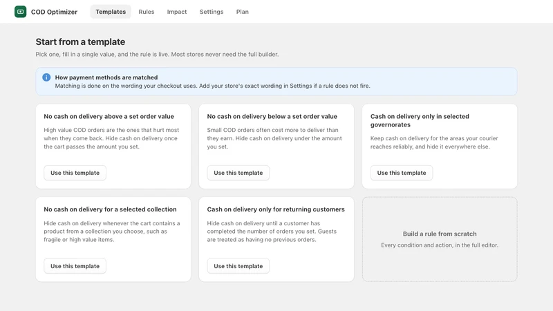 COD Optimizer