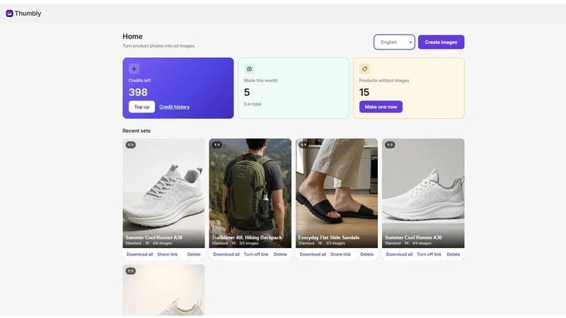 Thumbly: AI Product Ads