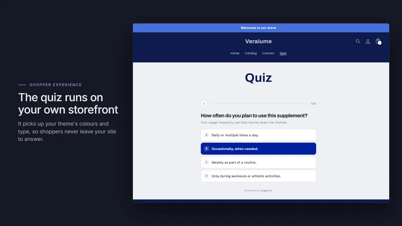 Suggesto: Product Quiz Builder