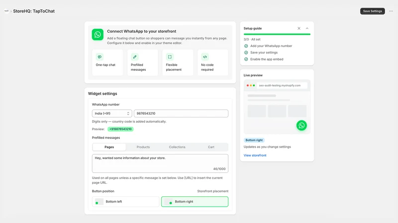 StoreHQ: TapToChat