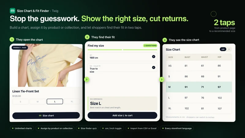 Twig Size Chart & Fit Finder