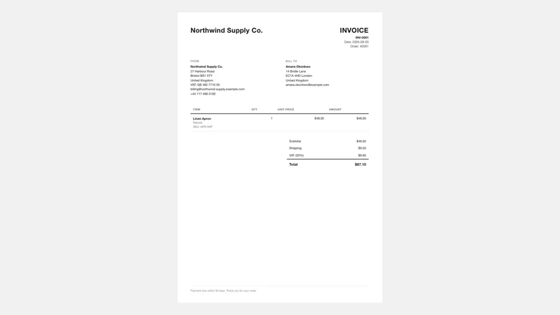 Simple Invoice