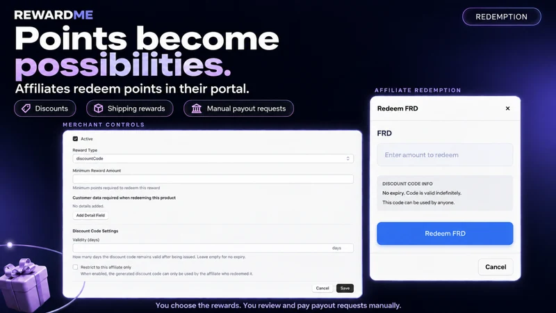 RewardMe: Affiliates & Loyalty