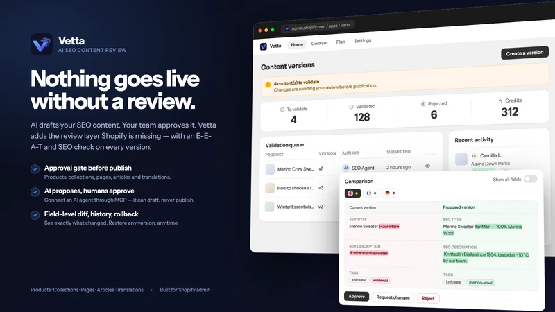 Vetta ‑ AI SEO Content Review