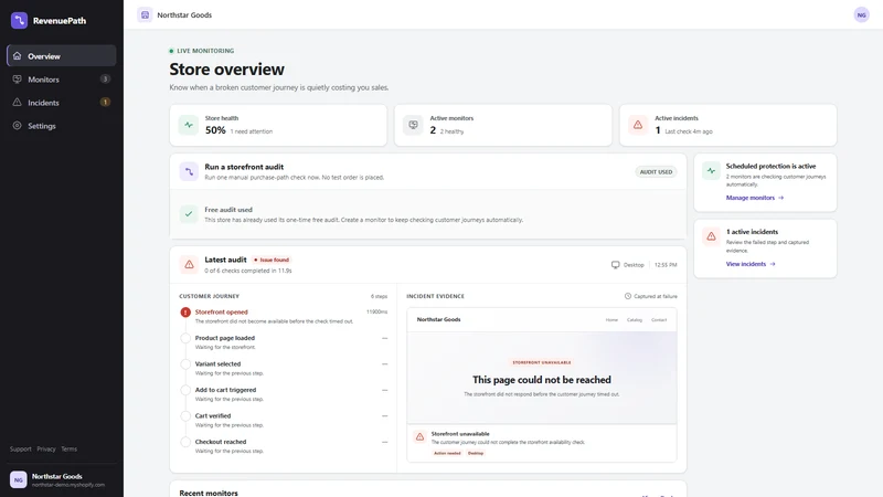 RevenuePath Monitor