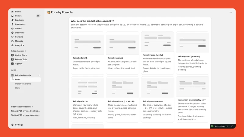 FormulaPrice: Price by Formula