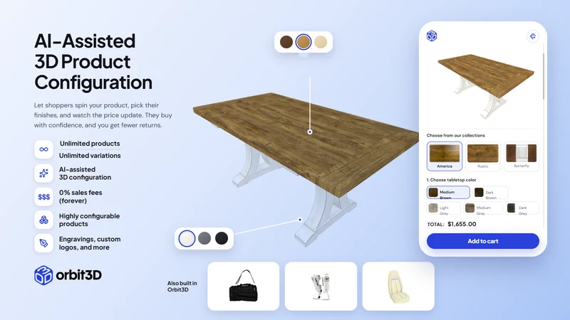Orbit3D ‑ Your 3D Configurator