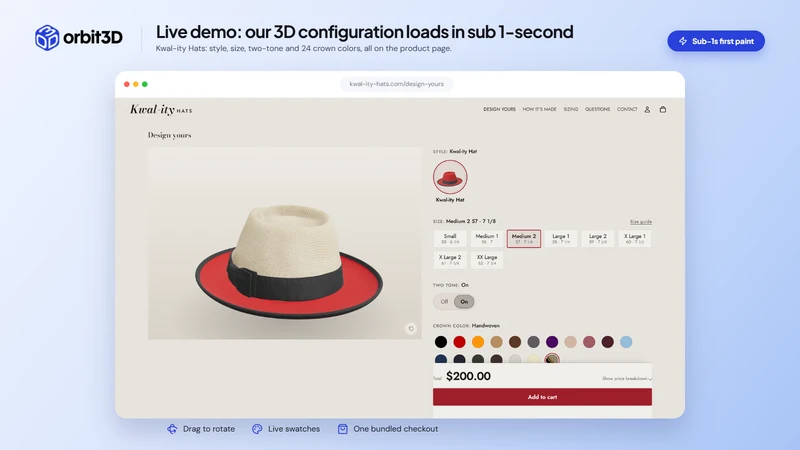 Orbit3D ‑ Your 3D Configurator