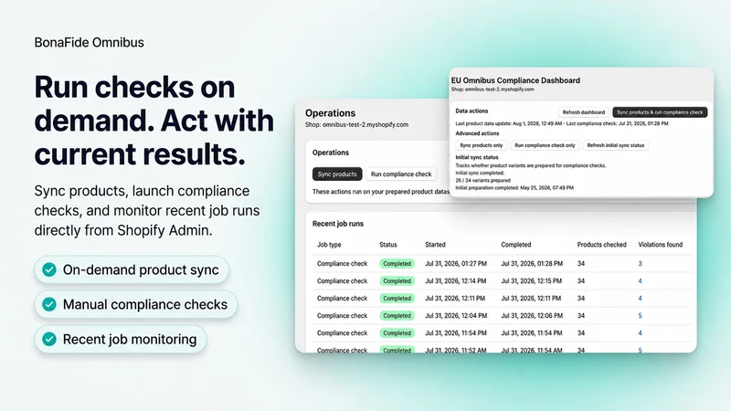 BonaFide: Omnibus Compliance