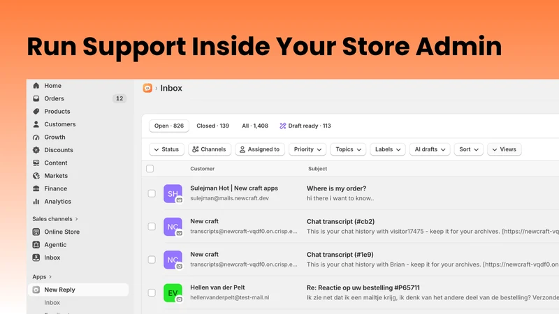 New Reply – Native AI Helpdesk