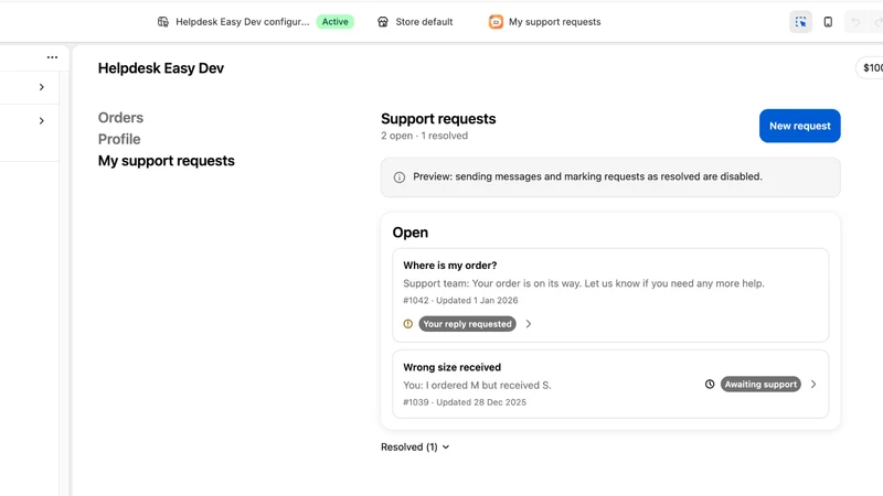 New Reply – Native AI Helpdesk