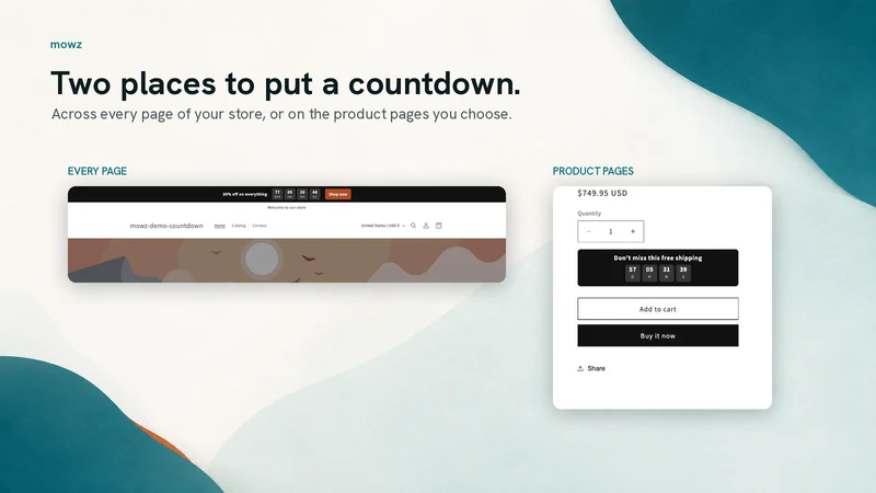 Mowz Countdown Timer Bar
