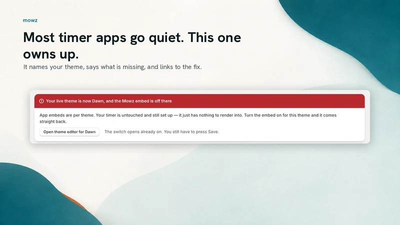 Mowz Countdown Timer Bar