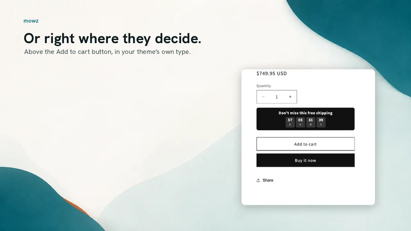 Mowz Countdown Timer Bar