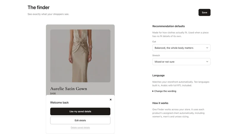 Mode Chart & Size Finder