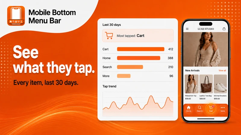 Mobile Bottom Menu Bar