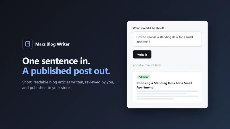 Marz Blog Writer